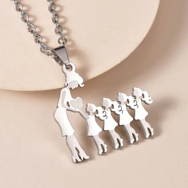 Family Silver Necklaces - Eloy Royal