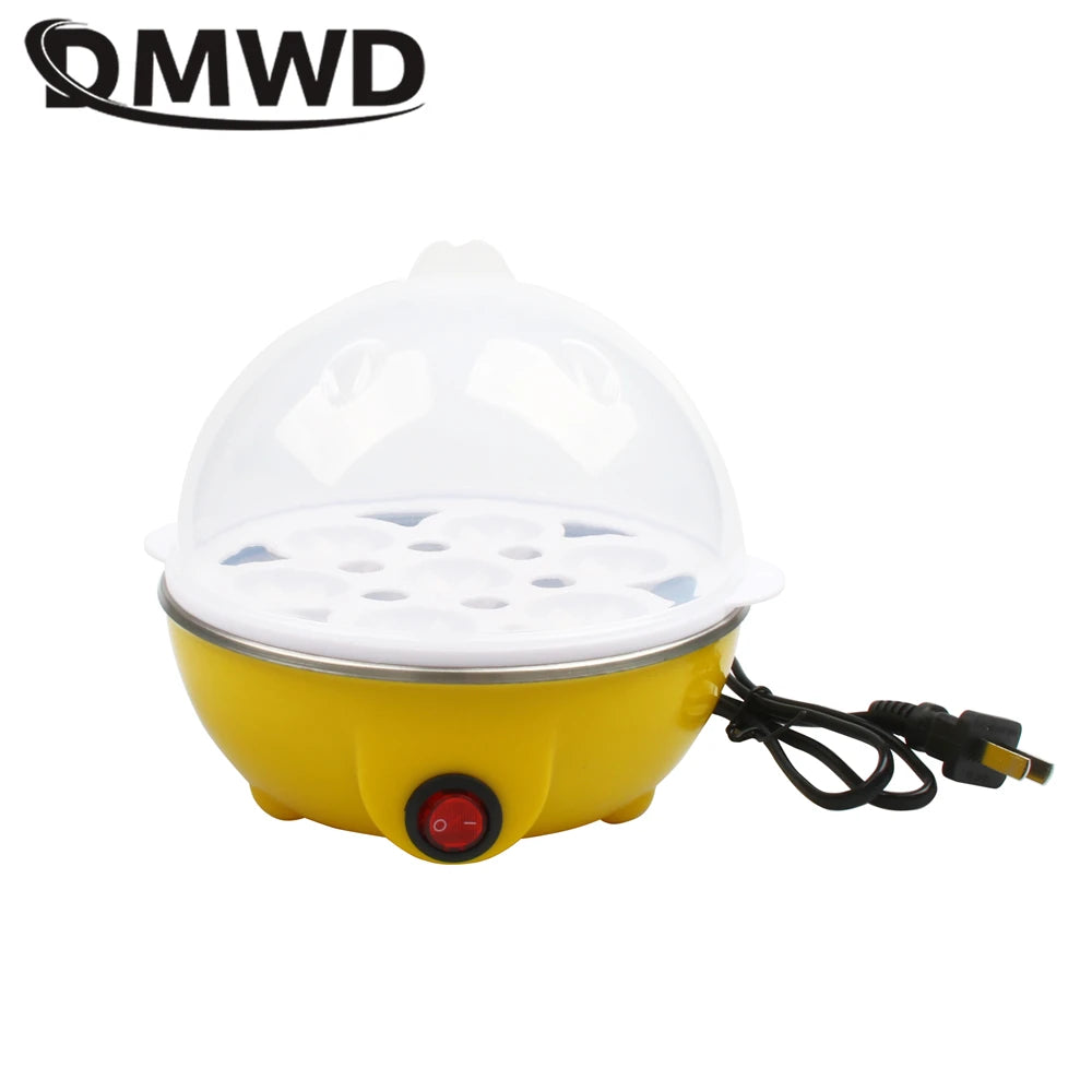 DMWD Electric Rapid Egg Cooker Food Steamer Boiler Rapid Heating Stainless Steel Pan Cooking tool Kitchenware 7 Eggs Capacity EU - Eloy Royal