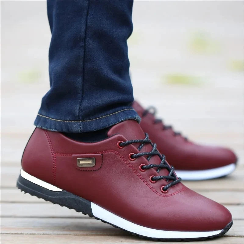 Italian PU Leather Sneakers Shoes For Men Dress Shoes Big Size 45 46 Male Sneaker Fashion Man's Sports Shoes Vulcanized Footwear - Eloy Royal