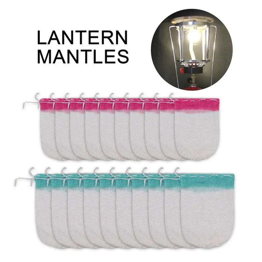 10PCS Outdoor Camping Gas Lantern Light Mantles Gauze Mesh Gas Lantern U-shap Mantle Kerosene Lamp Cover For Camping Accessories