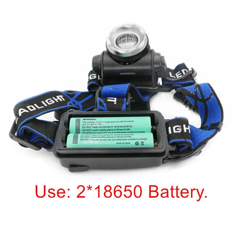 Portable zooming t6 L2 V6 Led Head lamp ZOOM Fishing headlight Camping Headlamp Hiking Flashlight  Bicycle light torch - Eloy Royal