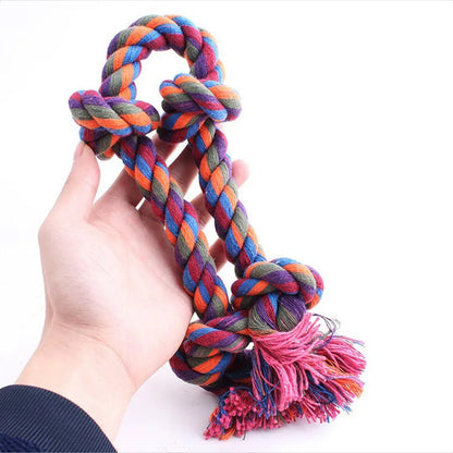 Dog Bite Rope Toys Pet Grind Tooth Toys Cotton Rope Material Harmless Dogs Tooth Cleaning Toys Pet Dog Rope Toys - Eloy Royal