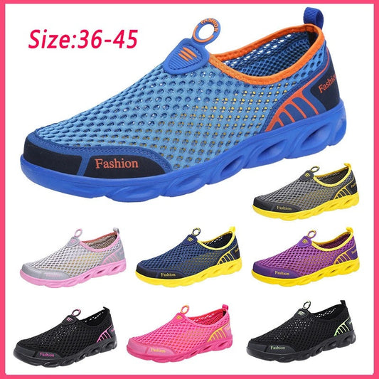 Fashion Casual Shoes Lightweight Summer Breathable Men Shoes Outdoor Comfortable Women Footwear Male Ladies Walking Shoes 36-45 - Eloy Royal