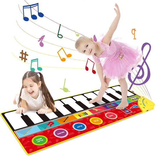 Musical Mat Baby Play Piano Mat Keyboard Toy Music Instrument Montessori Toys Crawling Rug Educational Toys for Kid Gifts - Eloy Royal