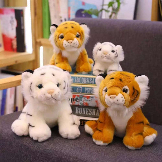 1pc 12cm Mini Sitting Tiger Plush Toys for Children Kids Cute Staffed Animal Doll Kids Creative Gift Home Decor Christmas Gift