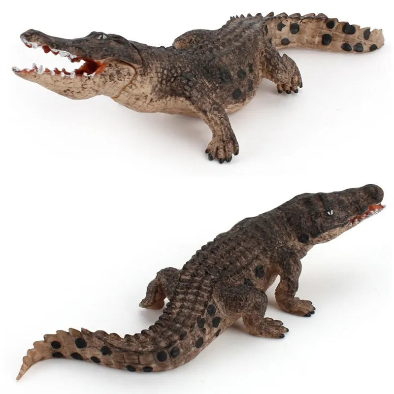 Simulation Wild Jungle Animals Wolf Bison Eagle Bear Crocodile PVC Action Figures Ornaments Collection Kids Education Toy Gifts - Eloy Royal