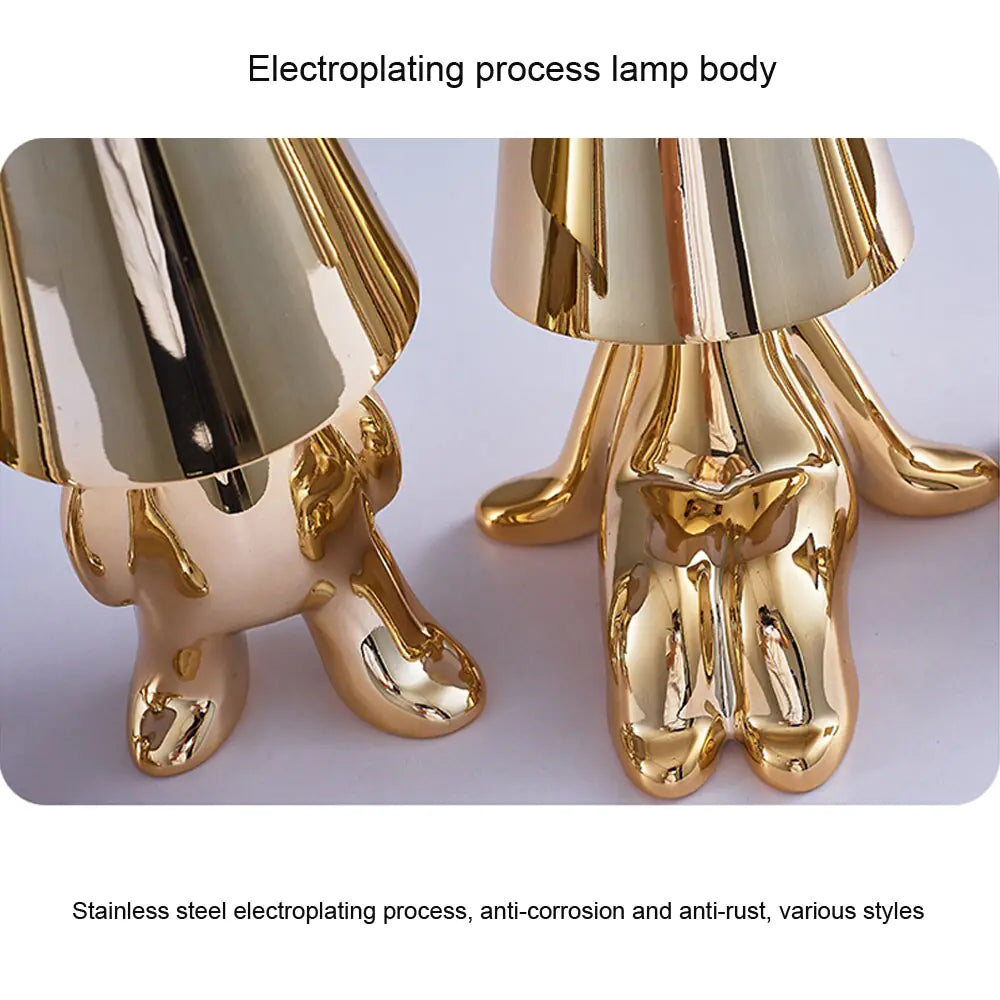 Golden Man LED Touch Lamp - Eloy Royal