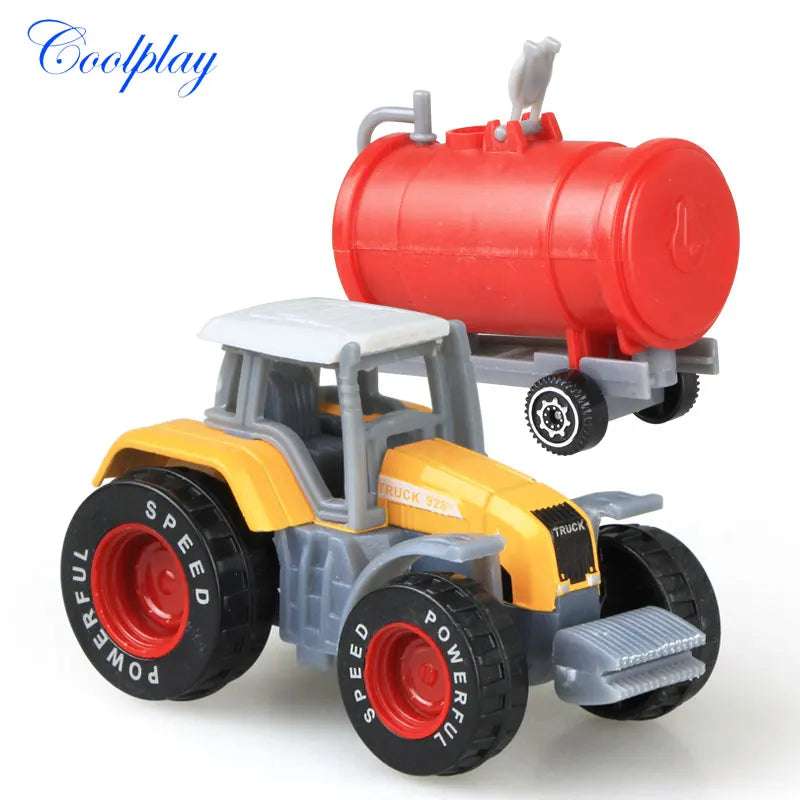 Die-cast Farm Vehicles Mini Car Model Engineering Car Model Tractor Engineering Car Tractor Toys Model for Kids Xmas Gift - Eloy Royal