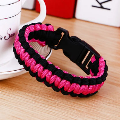 Men's New Survival Paracord Bracelet For Men Outdoor Camping Hiking Buckle Wristband Women Rope Bracelet Male Jewelry - Eloy Royal