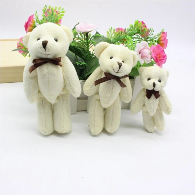 50Pcs 8cm 11cm Bow Tie Joint Teddy Bear Plush Toys Gift, DIY Creative Handmade Jewelry Accessories - Eloy Royal