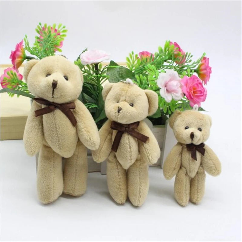 50Pcs 8cm 11cm Bow Tie Joint Teddy Bear Plush Toys Gift, DIY Creative Handmade Jewelry Accessories - Eloy Royal