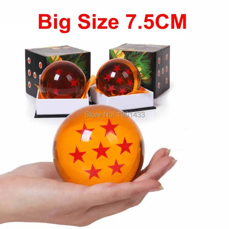 Crystal Balls 7.5CM  Big Size 1 2 3 4 5 6 7 Star Balls Classic Action Figures Toys - Eloy Royal