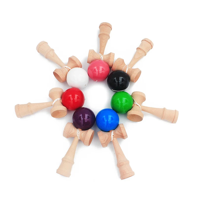 Free Shipping Wooden Toys Outdoor Sports Toy Ball Kendama Ball PU Paint 18.5cm Strings Professional Adult Toys Leisure Sports - Eloy Royal