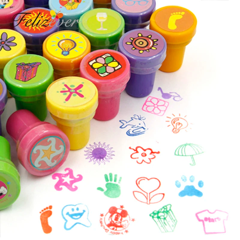 36PCS Self-ink Stamps Kids Birthday Party  Favors for Birthday Giveaways Gift Toys Boy Girl Christmas Goodie Bag Pinata Fillers - Eloy Royal