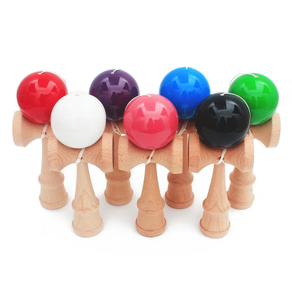 Free Shipping Wooden Toys Outdoor Sports Toy Ball Kendama Ball PU Paint 18.5cm Strings Professional Adult Toys Leisure Sports - Eloy Royal