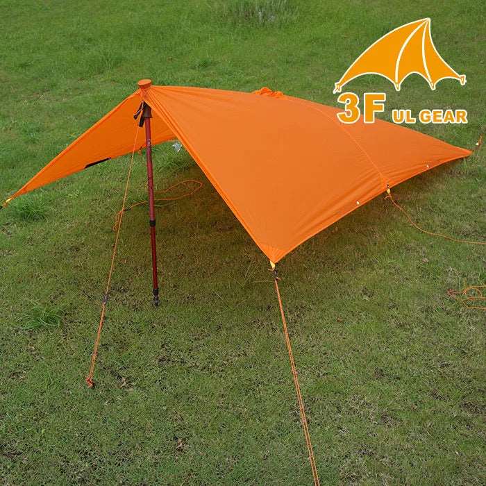 3F Ul Gear Ultralight 15D Nylon Rain Jacket Hiking Cycling Raincoat Outdoor Camping Mini Tarp Multifunction Sun Shelter Tarp