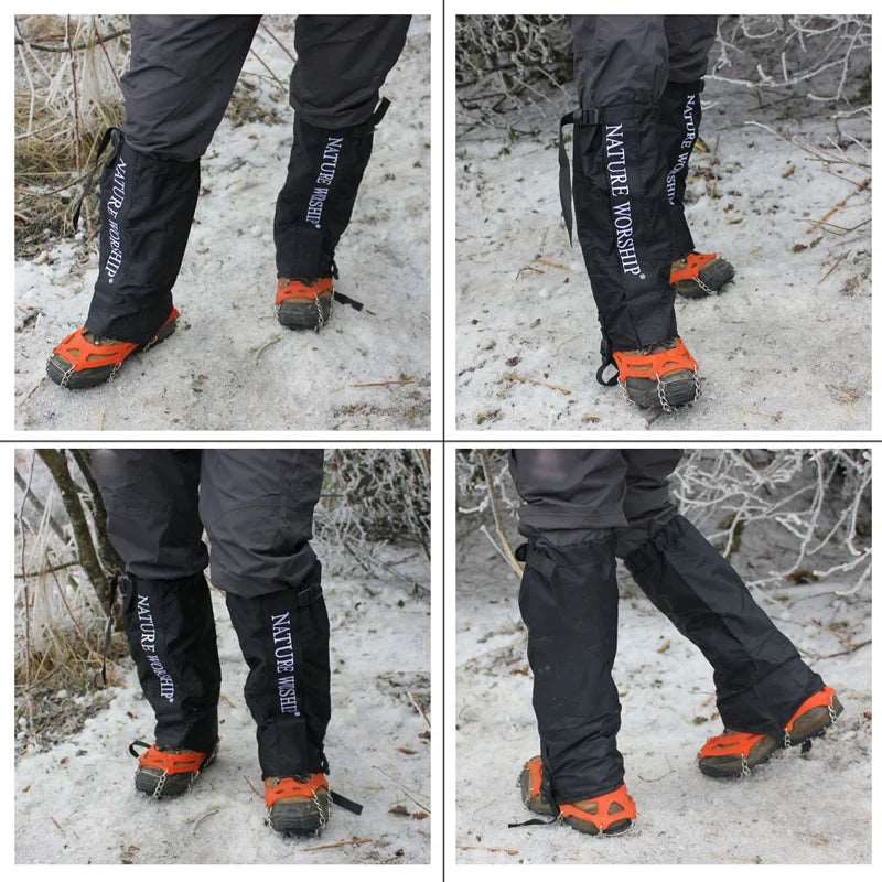 1 Pair Outdoors Camping Hiking Climbing Hunting Ski Riding bike or motorcycle Waterproof Leg Gaiters windproof gaiters