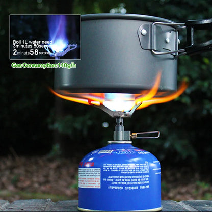 BRS-3000T Ultra-light 25g Titanium Alloy Camping Stove Outdoor Miniature Gas Burner Picnic Cookout - Eloy Royal