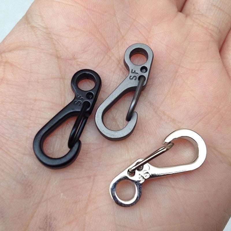 10 Pcs Camping Equipment Survival EDC Paracord Carabiner Snap SF Spring Clip Hiking Hook Backpack Tactical Buckle Camp Kit