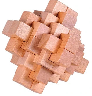 Classic Wooden Puzzle Mind Brain Teasers Burr Interlocking Puzzles Game Toys for Adults Children - Eloy Royal