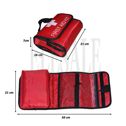 Folding Waterproof Portable Outdoor Car First Aid Kit Collapsible High Capacity Bag For Emergency Treatment In Travel Or Camping - Eloy Royal