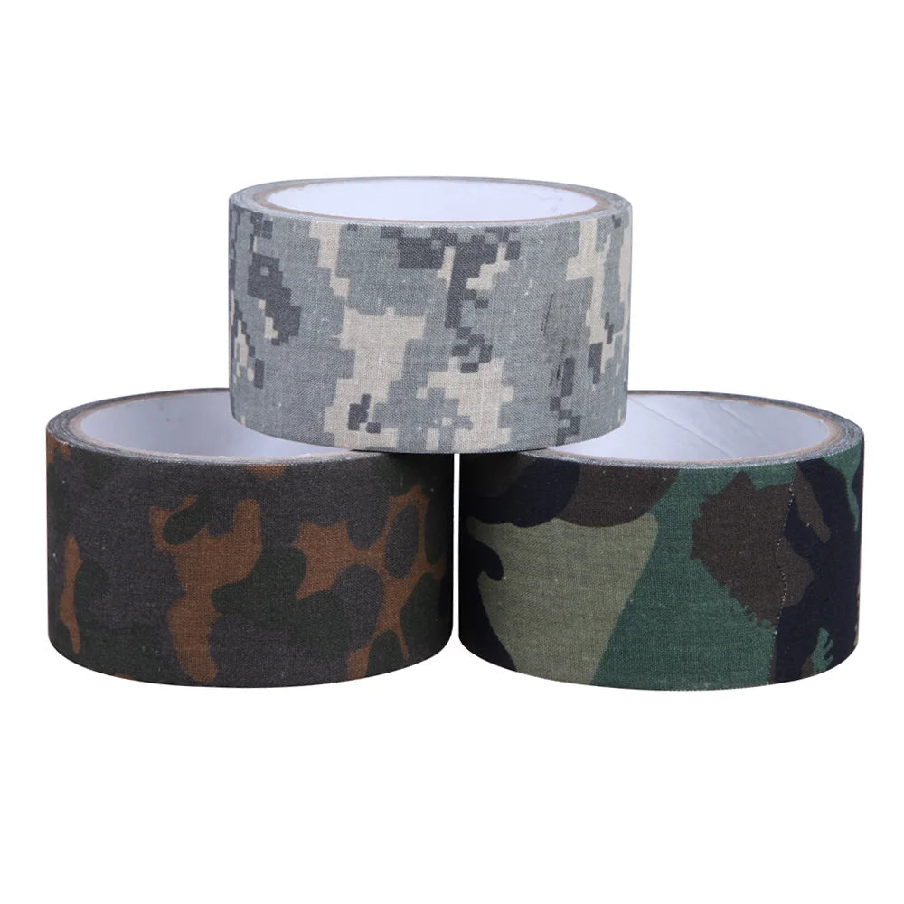 5cm*5m Camouflage Tape Outdoor Grass Camo ACU Hunting Camping Wrap Tape Waterproof Super Strong Adhesive Tape Outdoor Tools - Eloy Royal