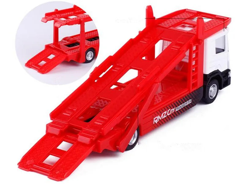 1:64 alloy car models, Semi - trailer carrier toy vehicles,metal diecasts,Inertial taxiing toys,educational toys,free shipping - Eloy Royal