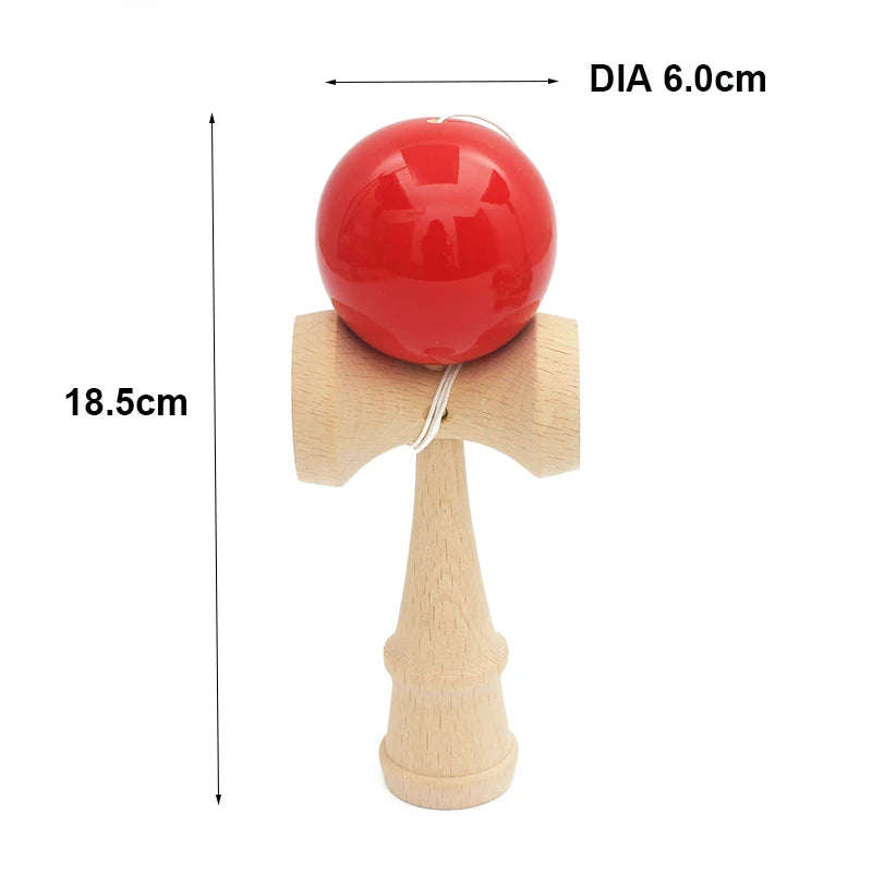 Free Shipping Wooden Toys Outdoor Sports Toy Ball Kendama Ball PU Paint 18.5cm Strings Professional Adult Toys Leisure Sports - Eloy Royal