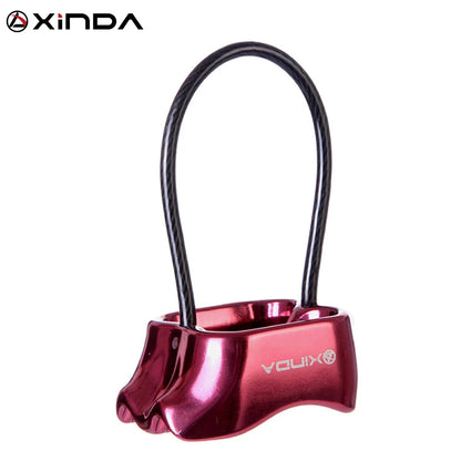 XINDA Professional Rappel ATC Belay Device Aluminum 25KN Descender Outdoor Camping & Hiking Rock Climbing Equipment - Eloy Royal