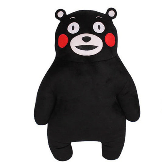 50CM Anime Japan Mascot Kumamon Bear Plush Pillow Adorable Doll 2Styles Cartoon Black Bear Soft Stuffed Animal Toys For Children - Eloy Royal