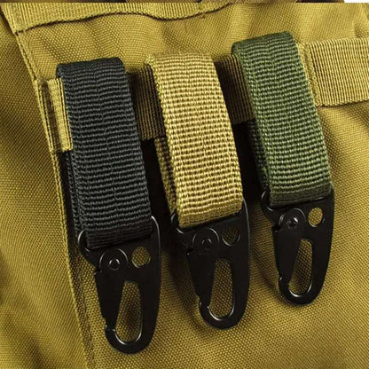 1PC  Carabiner High Strength Nylon Key Hook MOLLE Webbing Buckle Hanging System Belt Buckle Hanging Camping Hiking Accessories