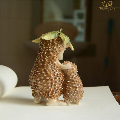 Creative Simulated Hedgehog Models Cute Animal Figurine Children Kids Toys Mini Fairy Garden Gnome Moss Decoration Home Decor - Eloy Royal