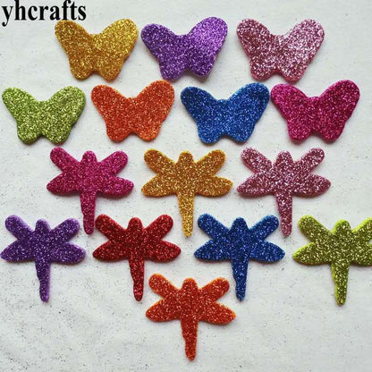 1bag/LOT.Mixed glitter heart foam stickers Baby room decoration Early learning educational toys Kindergarten craft diy toys OEM