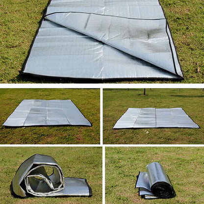 Ultralight Waterproof Camping Mat Picnic Blanket Beach Mattress Sleeping Pad Aluminum Foil EVA Foam Mat Outdoor Tent Footprint - Eloy Royal