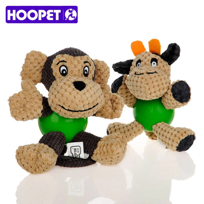 HOOPET Pet Dog Toys for Dogs Puppy Toy for Large Dogs Plush Squeak Interactive Dog Ball Supply - Eloy Royal