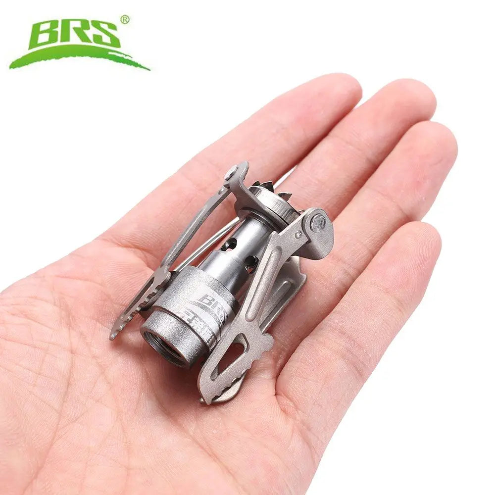 BRS-3000T Ultra-light 25g Titanium Alloy Camping Stove Outdoor Miniature Gas Burner Picnic Cookout - Eloy Royal