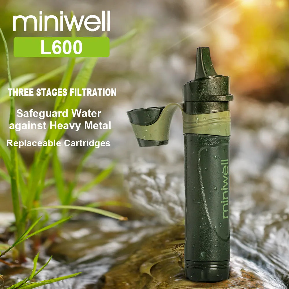 Miniwell L600 Outdoor Survival Camping Equipment Portable Straw Water Filter - Eloy Royal