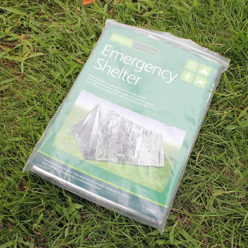 Argent Emergency Shelter Tent Outdoor Ultralight Portable Camping SOS Shelter Mylar Emergency Tube Tent First Aid Gear - Eloy Royal