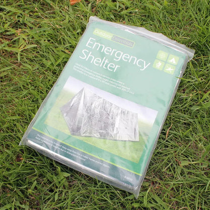 Argent Emergency Shelter Tent Outdoor Ultralight Portable Camping SOS Shelter Mylar Emergency Tube Tent First Aid Gear - Eloy Royal