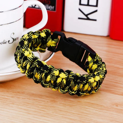 Men's New Survival Paracord Bracelet For Men Outdoor Camping Hiking Buckle Wristband Women Rope Bracelet Male Jewelry - Eloy Royal