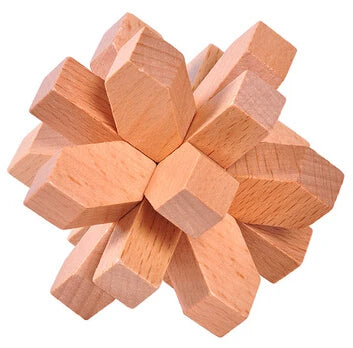 Classic Wooden Puzzle Mind Brain Teasers Burr Interlocking Puzzles Game Toys for Adults Children - Eloy Royal