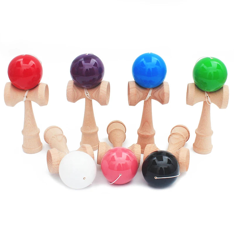 Free Shipping Wooden Toys Outdoor Sports Toy Ball Kendama Ball PU Paint 18.5cm Strings Professional Adult Toys Leisure Sports - Eloy Royal