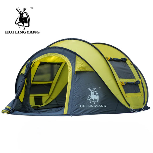 HUI LINGYANG throw tent outdoor automatic tents throwing pop up waterproof camping hiking tent waterproof large family tents - Eloy Royal