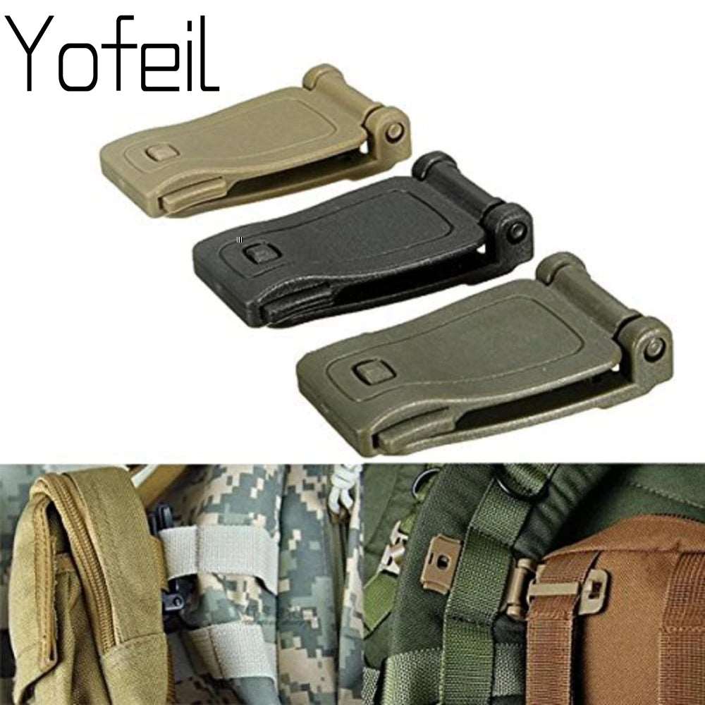 3Pcs/lot Camping Bag Buckle Backpack Webbing Clip Outdoor Tactical SWAT Carabiner Camping Equipment EDC Tools