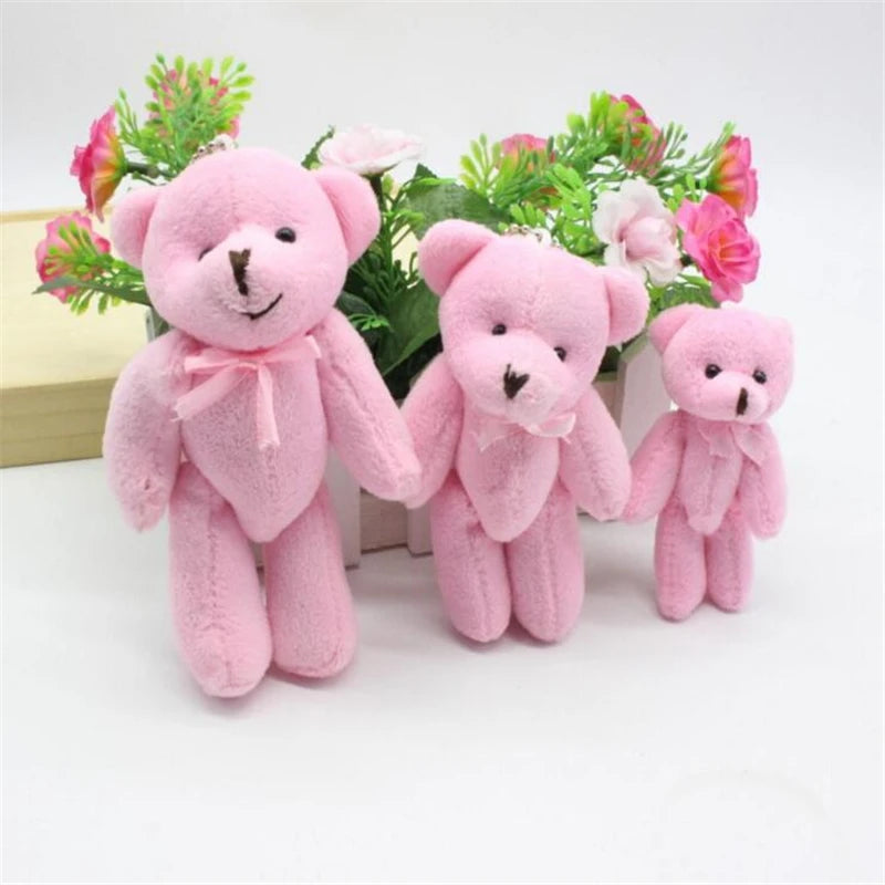 50Pcs 8cm 11cm Bow Tie Joint Teddy Bear Plush Toys Gift, DIY Creative Handmade Jewelry Accessories - Eloy Royal