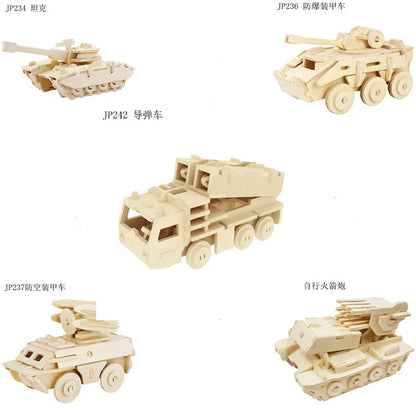 3d three-dimensional wooden animal jigsaw puzzle toys for children diy handmade wooden puzzle 3D puzzles Animals Insects and car - Eloy Royal