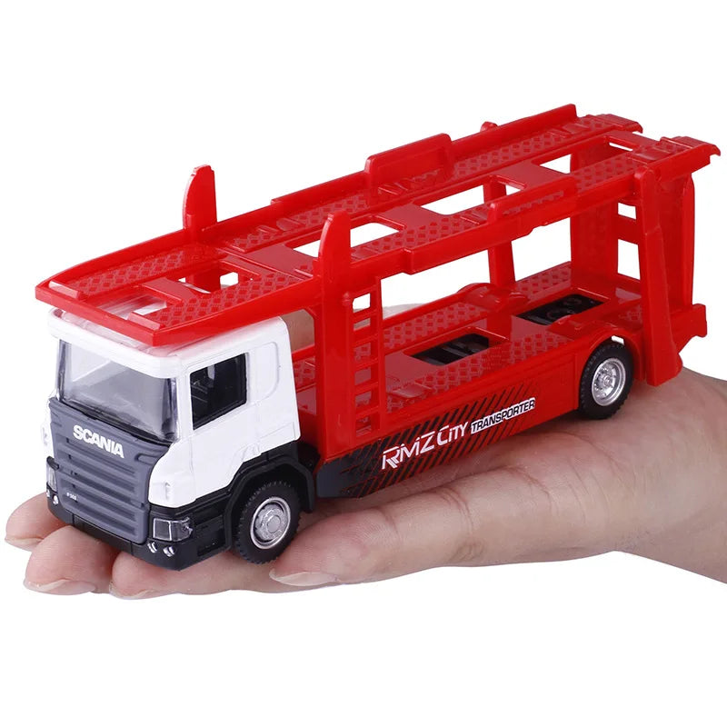 1:64 alloy car models, Semi - trailer carrier toy vehicles,metal diecasts,Inertial taxiing toys,educational toys,free shipping - Eloy Royal