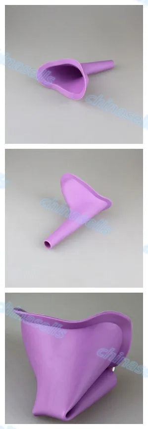 Women Urinal Travel kit tool Outdoor Camping Soft Silicone Urination Device patient Stand Up Pee Female Urinal Toilet - Eloy Royal