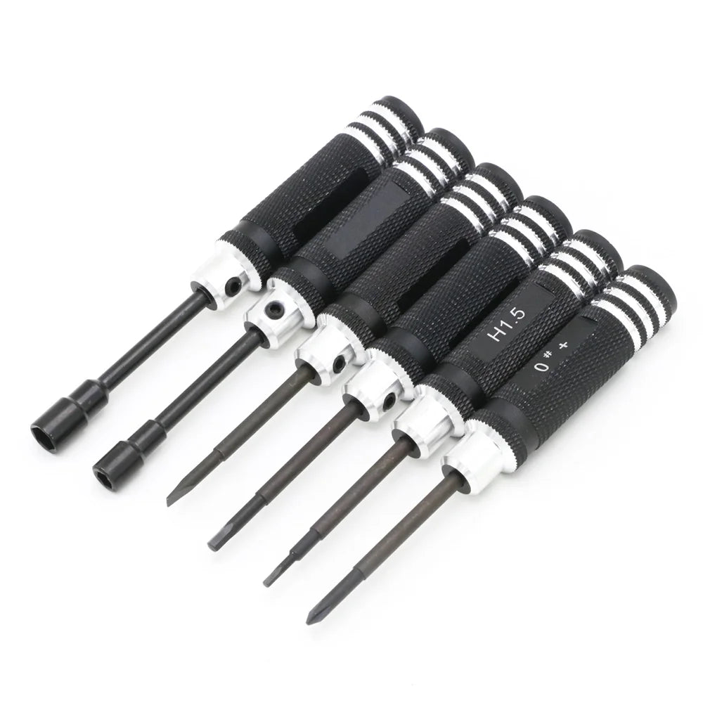 Hex 7pcs screw driver tool kit For RC helicopter Car BK  Red blue black for Rc Toys Rc Drone - Eloy Royal