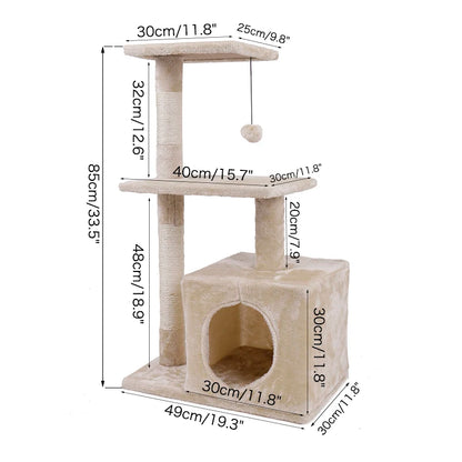 Domestic Delivery Animal Luxury Furniture  PAWZ Road Cat Tree Pet House Furniture Cat Toys  Scratching Post Wood Climbing Tree - Eloy Royal